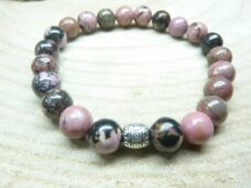 Bracelet Rhodonite-Perles 8 mm