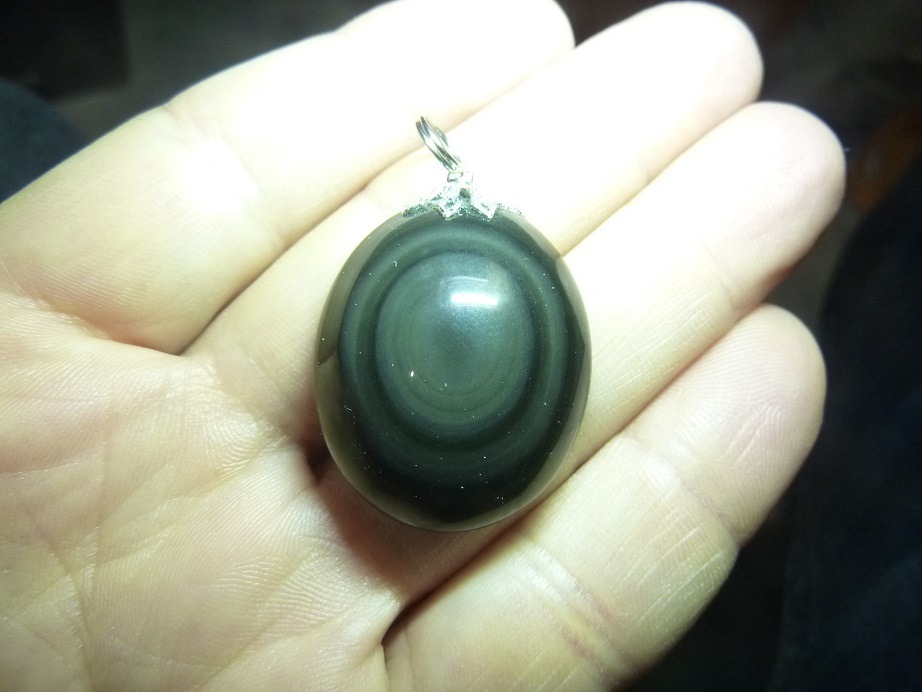 Sphère d'Obsidienne Oeil Céleste 64mm 324grs