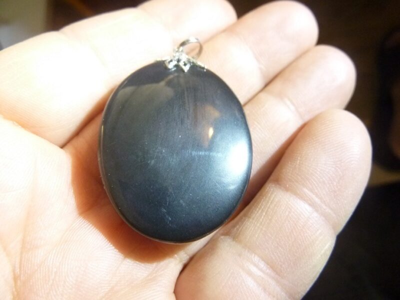 Pendentif Obsidienne oeil céleste ref 0311