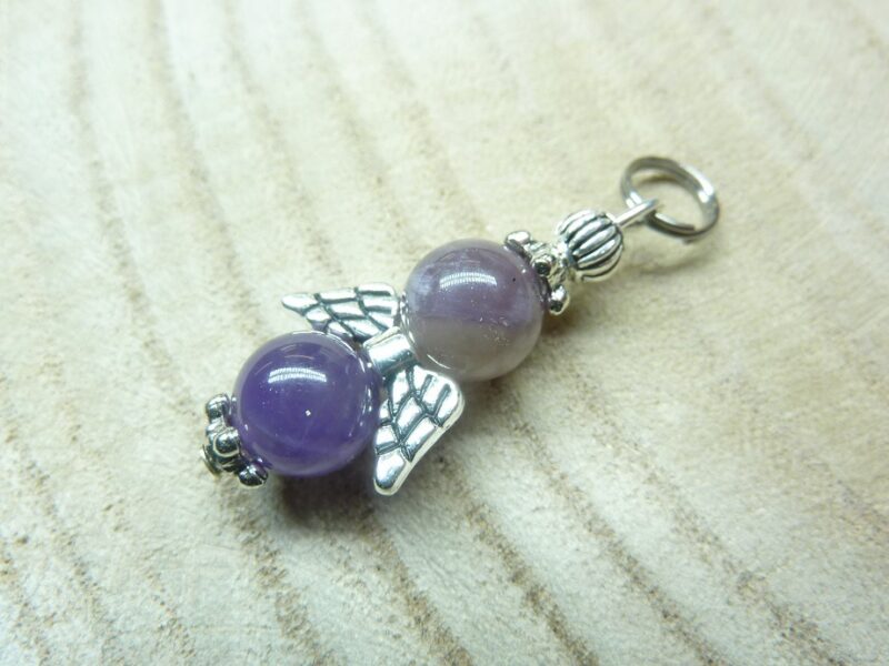 Pendentif Cacoxénite super seven perles 8 mm
