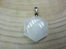 Pendentif quartz cristal de roche sceau de Salomon