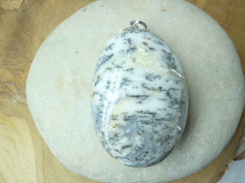 Pendentif Merlinite opale dentritique ref 2817