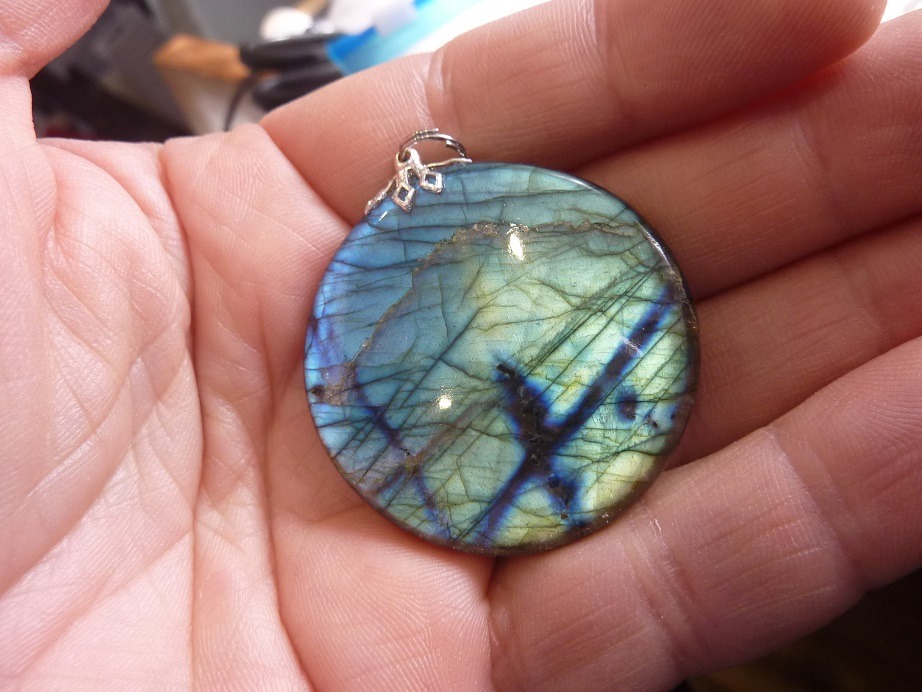 Pendentif Labradorite réf 3833