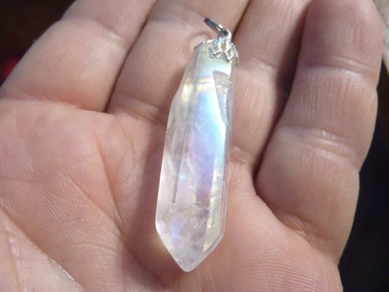 Pendentif Quartz aqua aura ref 2603