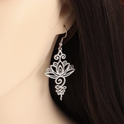 Boucles d'oreilles Lotus Unalome