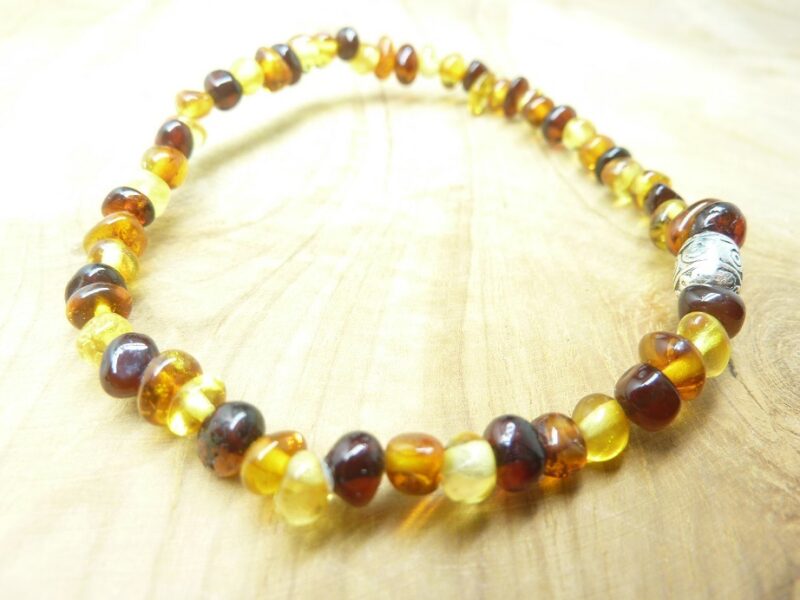 Bracelet Ambre Multicolore véritable Baltique