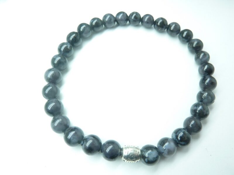 Bracelet Gabbro - Perles rondes 6 mm