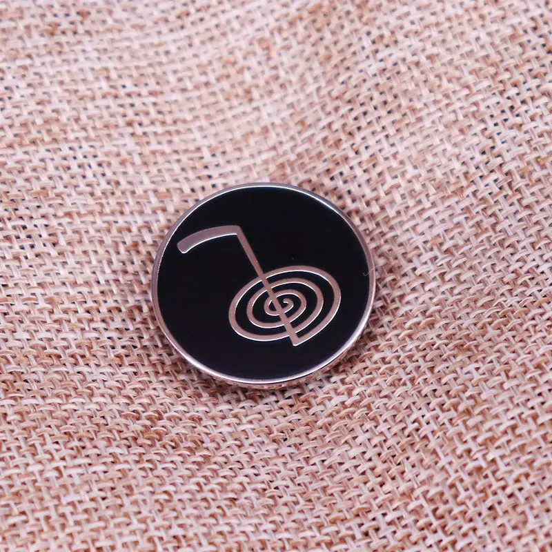 Broche Cho Ku Rei - Reiki en émail