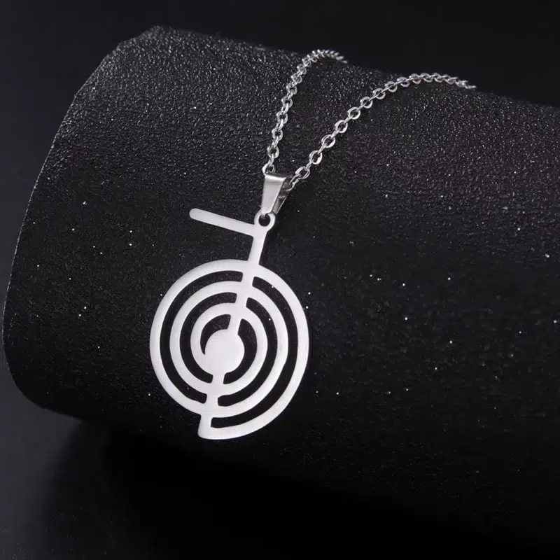 Collier Pendentif Cho Ku Rei - Reiki Argent