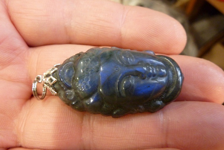 Pendentif Labradorite Bouddha ref 0743