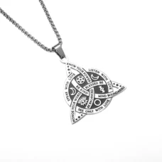 Pendentif noeud de sorcière (Wiccan) argent 02