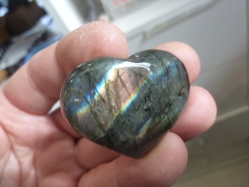 Coeur labradorite 30,1 gr ref 2903