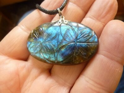 Collier pendentif Labradorite ref 7242