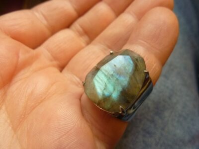 Bague réglable Labradorite REF 2805