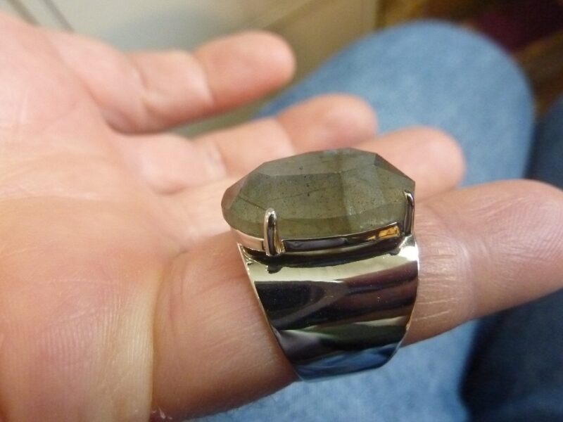 Bague réglable Labradorite REF 2805