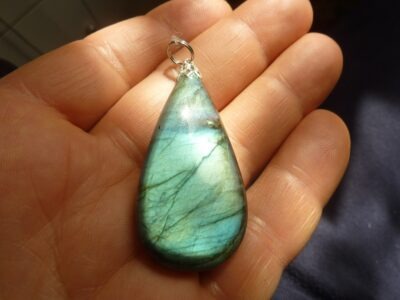 Collier pendentif Labradorite ref 414