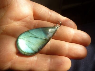 Collier pendentif Labradorite ref 414