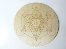 Cube de Métatron – Plaque Énergisante en Bois – 10cm