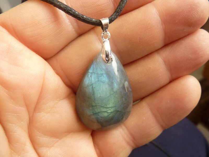 Collier pendentif Labradorite argent 925 ref 194