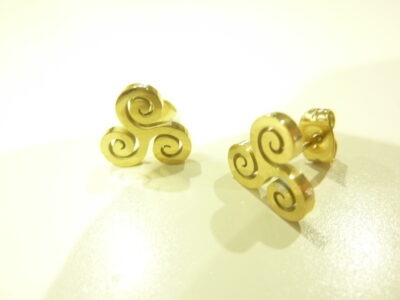 Boucles d'oreilles "clous" Triskel ref Or