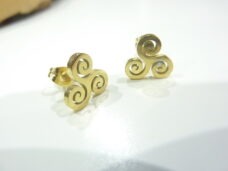 Boucles d’oreilles “clous” Triskel ref Or