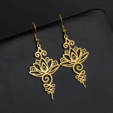 Boucles d’oreilles Lotus Unalome ref Or 02