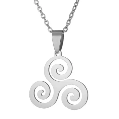 Collier pendentif Triskel ref Argent