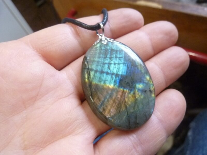 Collier pendentif Labradorite ref 0611