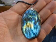 Collier pendentif Labradorite ref 0411