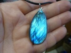 Collier pendentif Labradorite ref 399