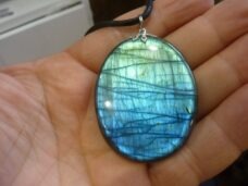 Massif Collier pendentif Labradorite ref 2411″spécial thérapeute”