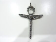 Pendentif Croix de vie Ankh avec scarabée argent 925 ref argent