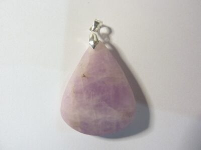 Pendentif Kunzite monture argent 925 ref 621
