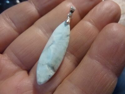Pendentif Larimar monture argent 925 ref 146