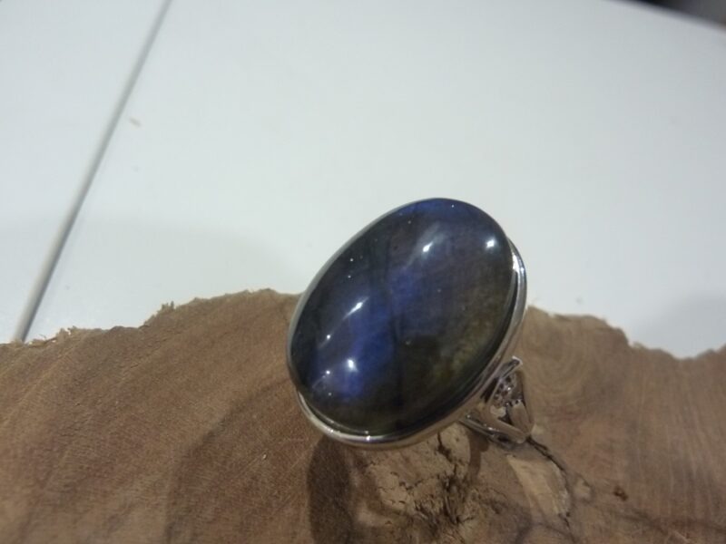 Bague réglable Labradorite argent 925 GG 9925