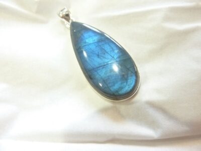 Collier pendentif Labradorite argent 925 GG 1412