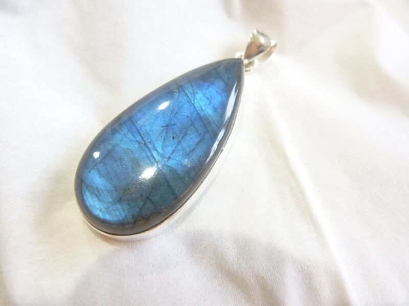 Collier pendentif Labradorite argent 925 GG 1412