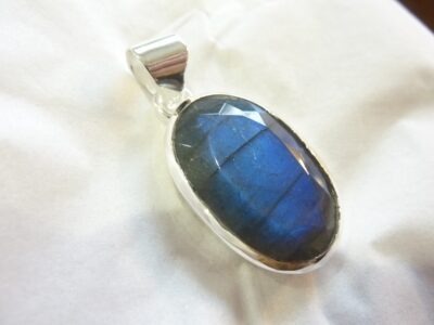 Collier pendentif Labradorite argent 925 GG 456