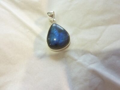 Collier pendentif Labradorite argent 925 GG 753