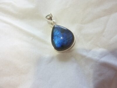 Collier pendentif Labradorite argent 925 GG 753