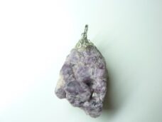 Pendentif Spinelle violet brut pierre rare et exceptionnelle ref 1401