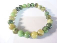 Bracelet Chrysoprase perles rondes 8 mm