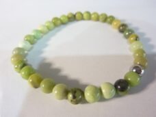 Bracelet Chrysoprase perles rondes 6 mm