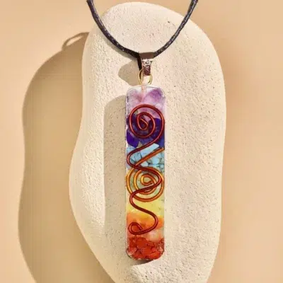 Collier pendentif orgone Equilibre des chakras