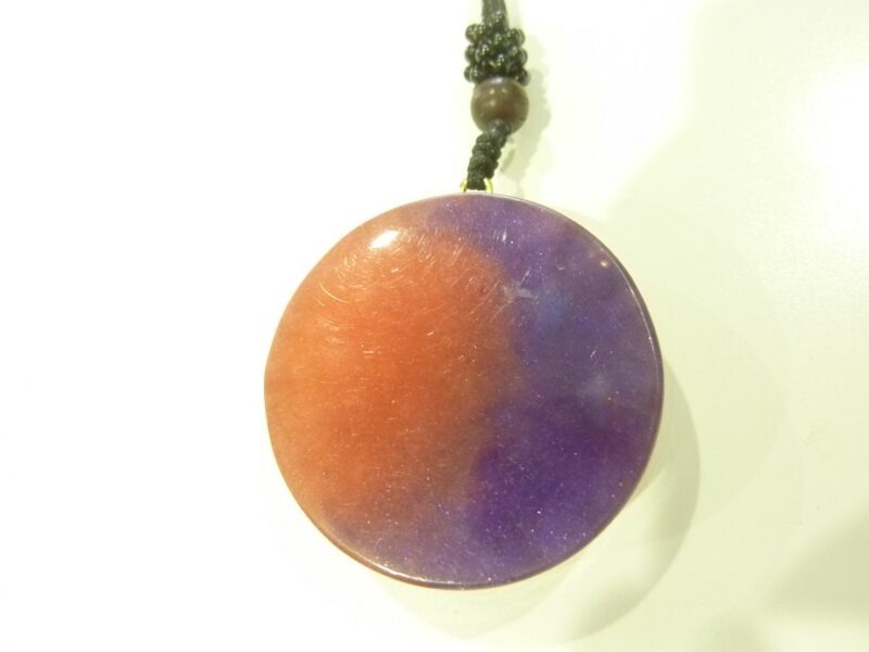 Collier pendentif orgonite Yoga fleur de Lotus-Om-Turquoise-Oeil de tigre – Image 3