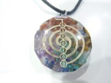 Collier pendentif orgone Cho Ku rei-Reiki-chakras