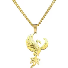 Collier pendentif Phénix ref or 02