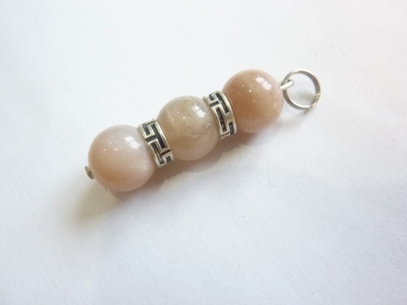Pendentif pierre de soleil-Perles 10 mm