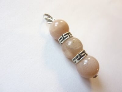 Pendentif pierre de soleil-Perles 10 mm
