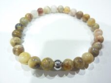 Bracelet Agate Crazy Lace- Perles rondes 6 mm